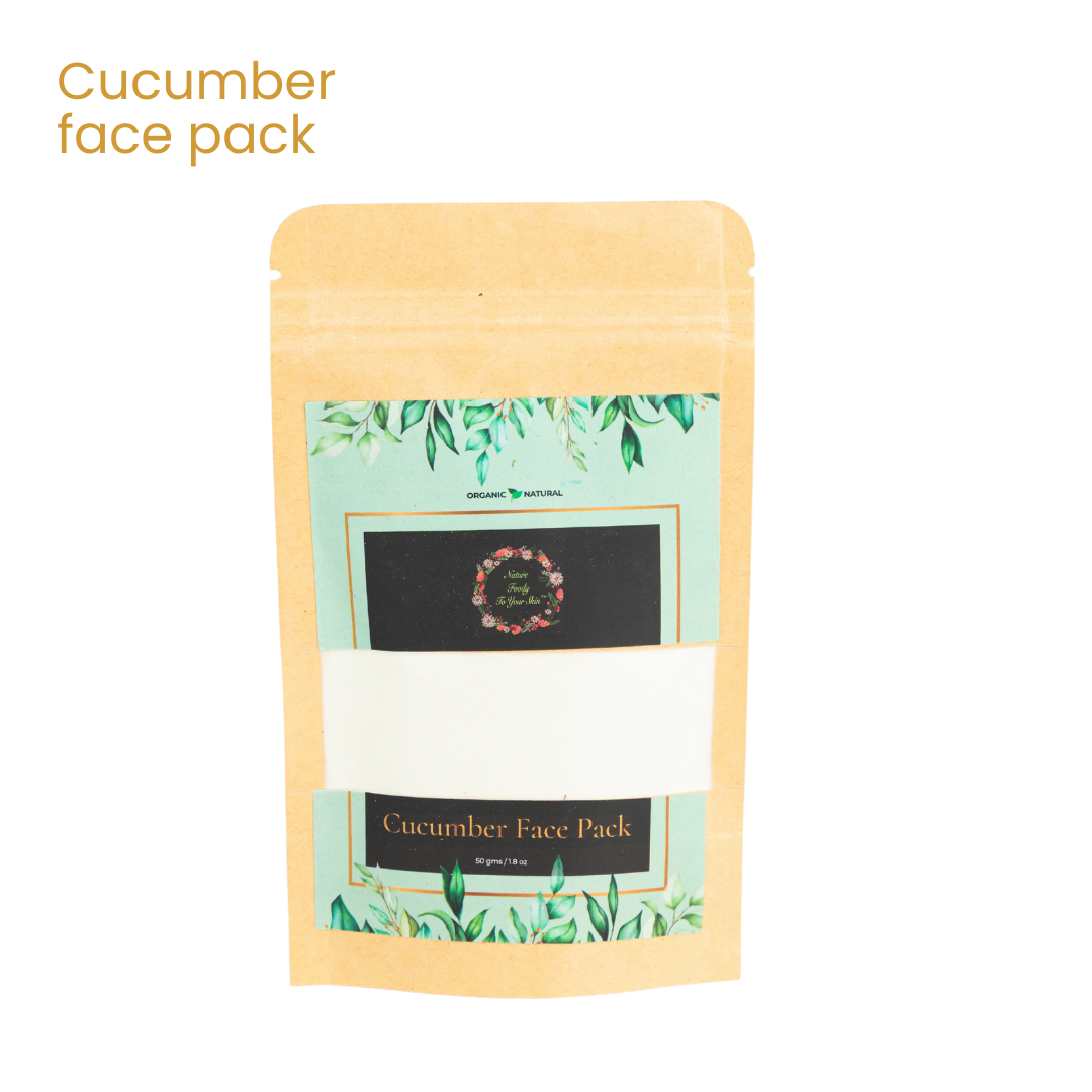 Cucumber face pack