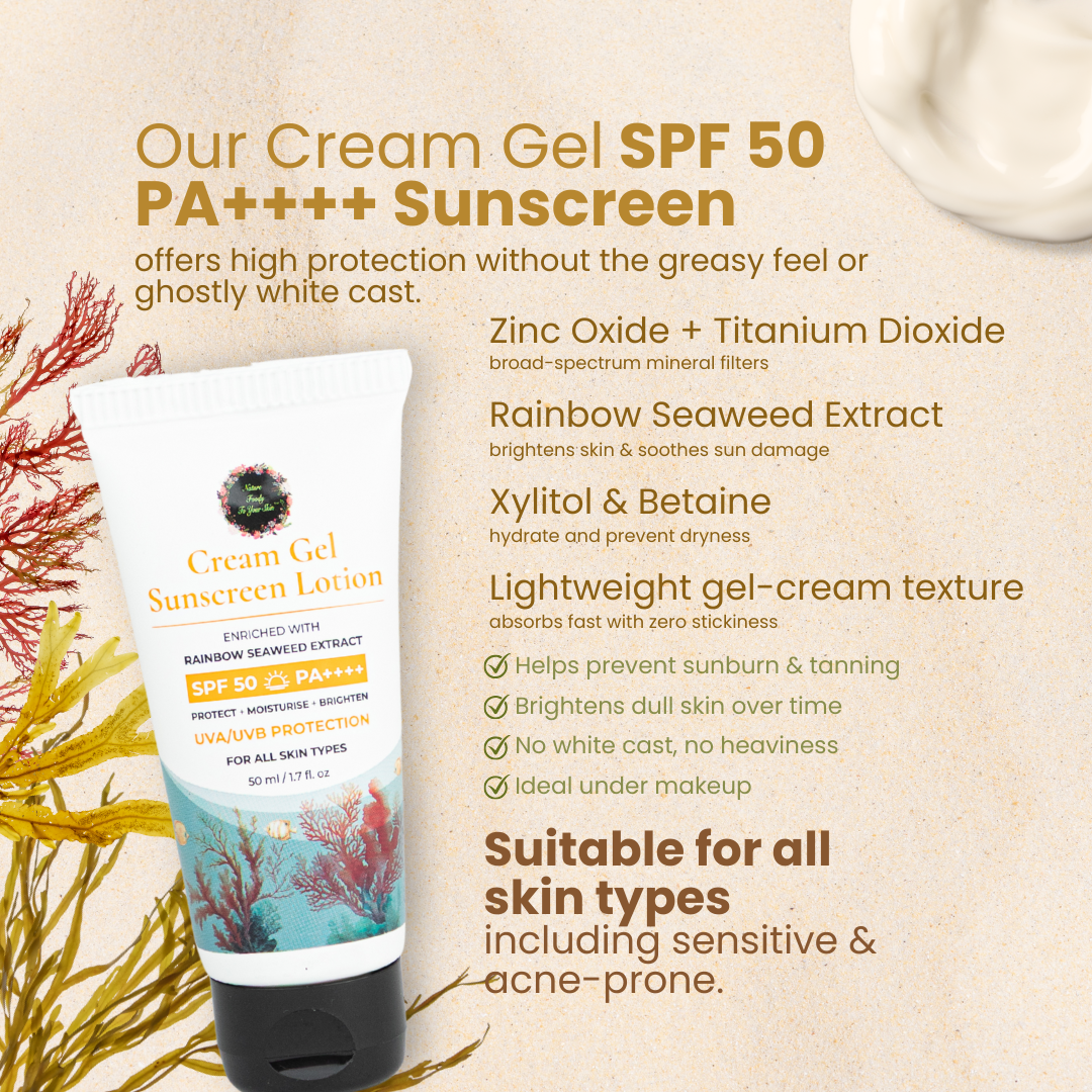 Cream Gel SPF 50 PA++++ Sunscreen Lotion