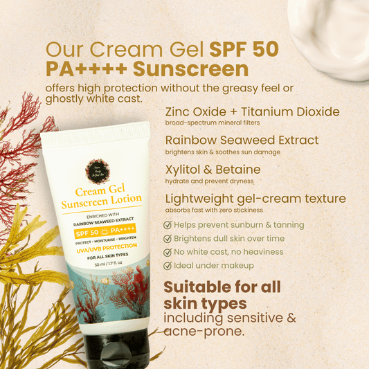 Cream Gel SPF 50 PA++++ Sunscreen Lotion
