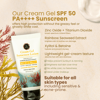 Cream Gel SPF 50 PA++++ Sunscreen Lotion